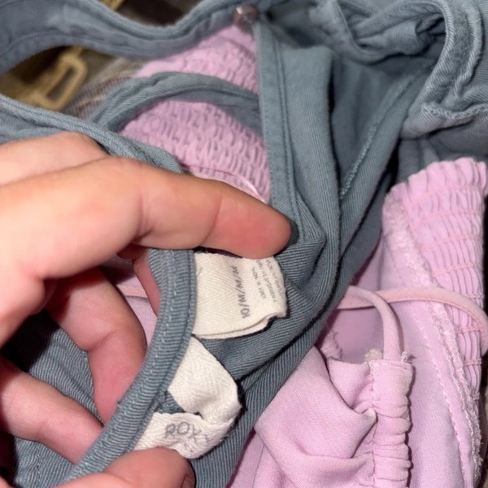 Roxy Kids Light Gray Overalls Jumper - Picture 3 of 5